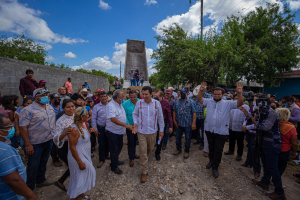 Lleva Gobierno de Matamoros beneficios  sin precedentes al ejido El Refugio