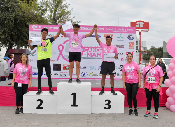 Realiza DIF Matamoros Carrera 5k &ldquo;Juntos Contra el C&aacute;ncer de Mama&rdquo; en apoyo a mujeres vulnerables