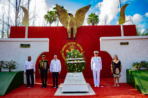 Conmemoran autoridades 175 Aniversario de la  Gesta Heroica de los Ni&ntilde;os H&eacute;roes de Chapultepec