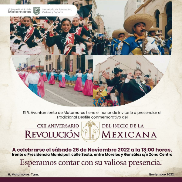 Celebra el desfile revolucionario