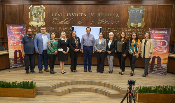Alcalde Mario L&oacute;pez Toma protesta a Consejo Consultivo Ciudadano Bicentenario Matamoros