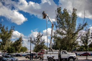 El proyecto de modernizaci&oacute;n del sistema de alumbrado p&uacute;blico en Matamoros contin&uacute;a avanzando