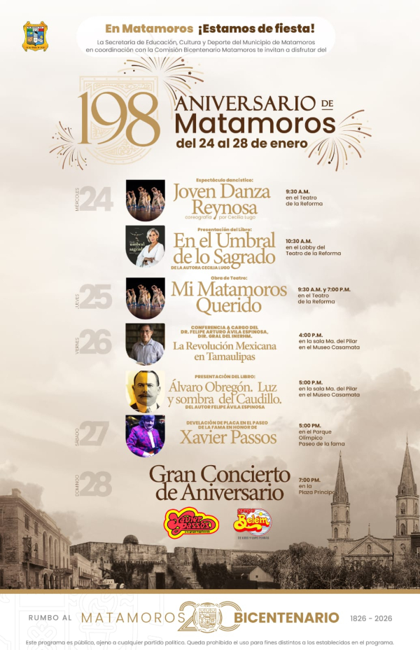 198 aniversario de Matamoros