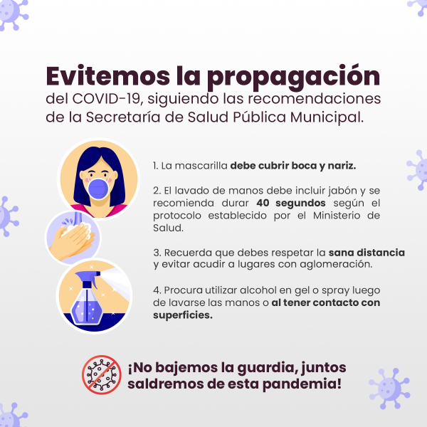 Evitemos la propagaci&oacute;n del Covid-19: Municipio