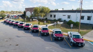 Presidente Municipal de Matamoros formaliz&oacute; la entrega de 10 patrullas al Secretario de Seguridad P&uacute;blica