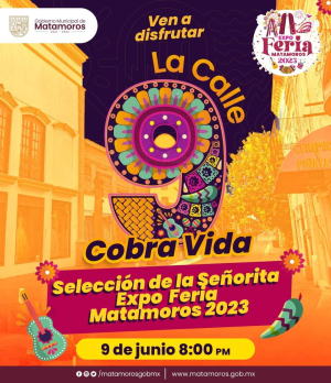 Invita gobierno de Matamoros a la calle 9 "cobra vida"