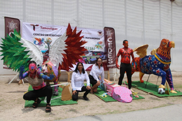 Participan CEDES Matamoros y Altamira en convocatoria nacional de elaboraci&oacute;n de alebrijes mundialistas