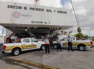 Presidente Municipal entreg&oacute; dos unidades a la Direcci&oacute;n de Protecci&oacute;n Civil