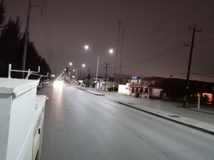 Atiende Gobierno de Matamoros da&ntilde;os en alumbrado p&uacute;blico causados por onda g&eacute;lida