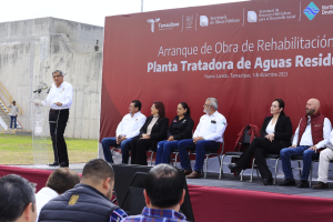 Inicia gobernador rehabilitaci&oacute;n de Planta Tratadora de Aguas en Nuevo Laredo