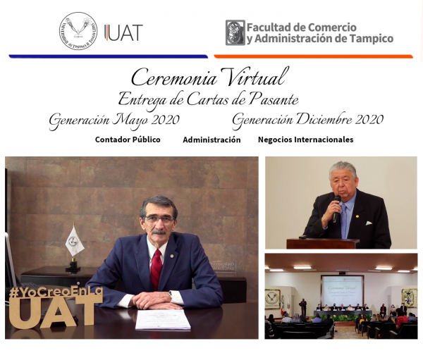 Celebra graduaciones virtuales la  Facultad de Comercio UAT Tampico