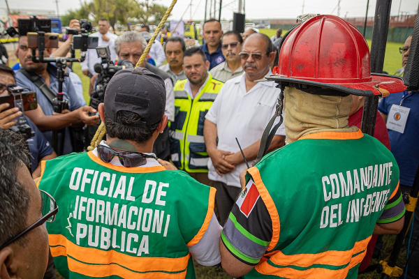 Realizan autoridades de los tres niveles de gobierno Simulacro Binacional en el marco del DINAPREQ 2024