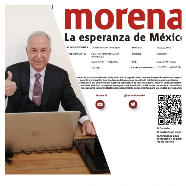 Se registra H&eacute;ctor Garza y participa en c&oacute;nclave de aspirantes de MORENA