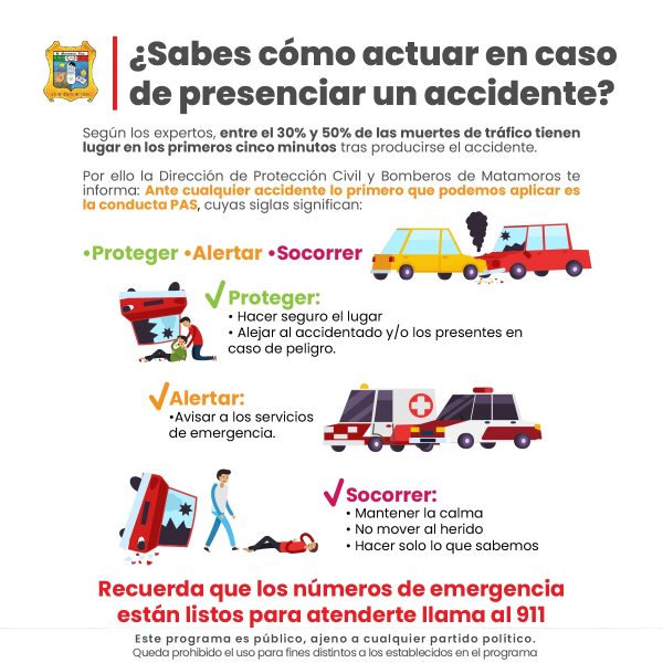 &iquest;Sabes c&oacute;mo actuar en caso de presenciar un accidente?