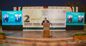 Rinde Isidro Vargas Segundo Informe Legislativo; se declara aliado del Gobernador AVA y del Alcalde Mario L&oacute;pez