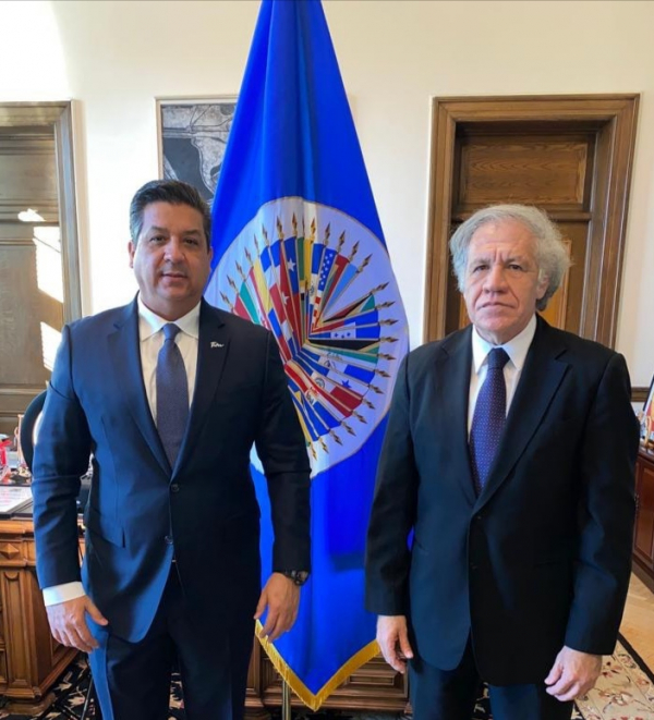 Sostiene Gobernador de Tamaulipas reuni&oacute;n  de trabajo con el Secretario General de la OEA