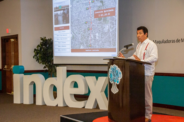 Expone Alcalde Mario L&oacute;pez ante socios de INDEX proyectos que plantear&aacute; a Gobernador Electo