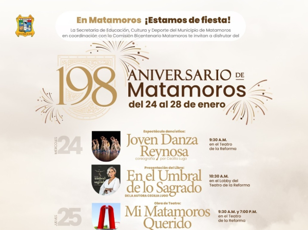 Homenajear&aacute;n a Xavier Passos, rumbo al Bicentenario de Matamoros y en el marco de su 198 Aniversario