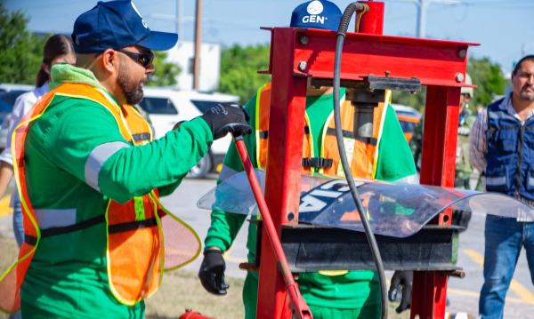 Destruyen equipo t&aacute;ctico en desuso; fue desincorporado del patrimonio municipal