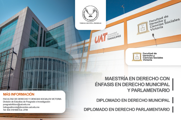 Impartir&aacute; la UAT maestr&iacute;a y diplomados en derecho municipal y parlamentario