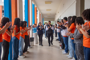 D&aacute;maso Anaya da mensaje de bienvenida al ciclo escolar de la UAT Primavera 2024